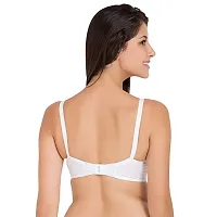 Yatika Fashion Non-Padded Non-Wired Full Cup Cotton Bra for Women Daily Use Color (38, White)-thumb1