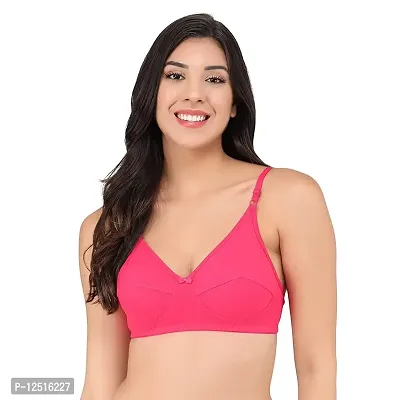 Womens Non Padded Non Wired Solid Full Coverage Bra