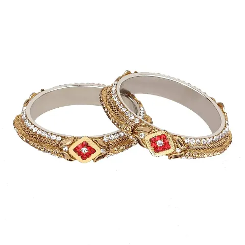 The Trends and Beautiful Designer Bangles/kadda Set for Girls and Women #Navratri #Durga Pooja Special #karvachauth Special #Diwali bhaidooj Special Trendy Jewellery Combo (Size-2.6)