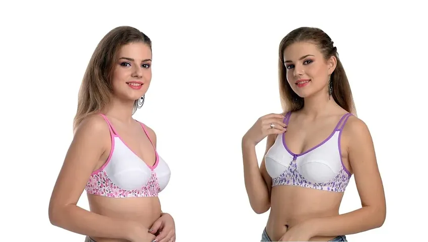 Stylish Blend Daily Use Bra For Women Pack Of 2