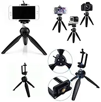 Style Tech Bluetooth Selfie Stick tripod stand(Black, Remote Included)-thumb1