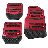3 Pcs Non-Slip Manual CS-373 Car Pedals Kit Sports Pad Covers Set Compatible with Mahindra XUV-300 (Red) Visit the Oshotto Store-thumb1