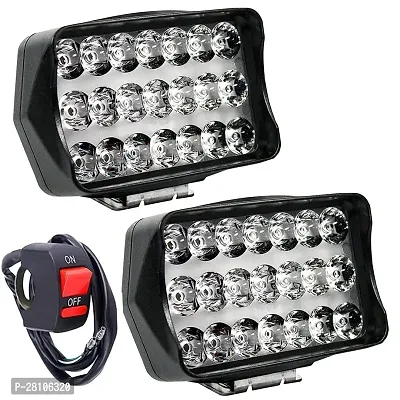 21 LED Light Bar Universal Car  Bike 48W 6000K Flood Led Bar Off Road Driving Lights Led Fog Lights Lighting LED Work With on/off Switch (2.Unit)-thumb0