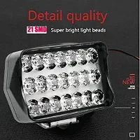 21 LED Light Bar Universal Car  Bike 48W 6000K Flood Led Bar Off Road Driving Lights Led Fog Lights Lighting LED Work With on/off Switch (2.Unit)-thumb1