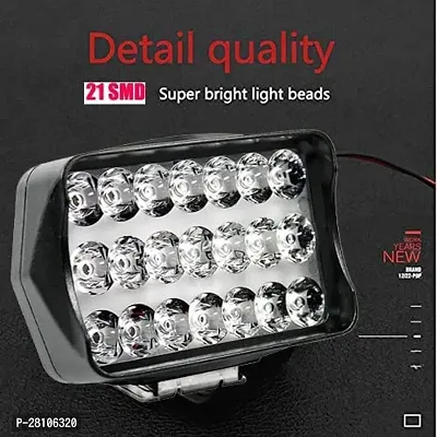 21 LED Light Bar Universal Car  Bike 48W 6000K Flood Led Bar Off Road Driving Lights Led Fog Lights Lighting LED Work With on/off Switch (2.Unit)-thumb2