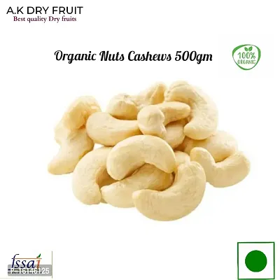 Organic Nuts Cashews 500gm