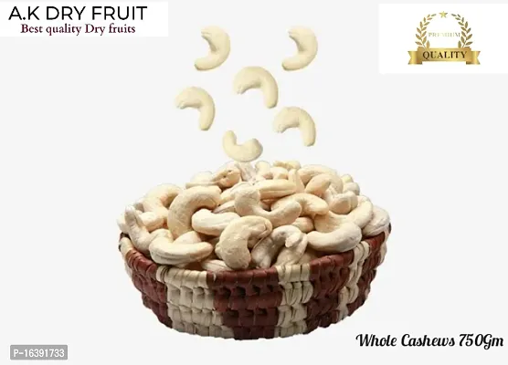 Whole Cashews nuts Premium Quality 750gm(taste the difference)-thumb0