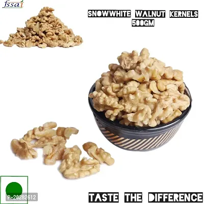 Snowwhite Walnut kernels/Akhrot giri premium quality 500gm(250g each)