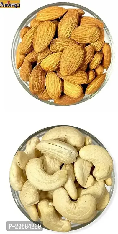 Aimro Cashews Almonds Premium pack 500gm(250g each)-thumb0