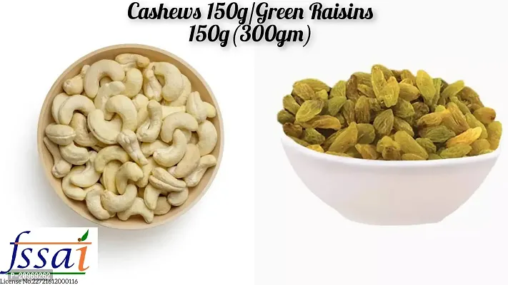 Value Pack Cashews 150g+Green Raisins 150g