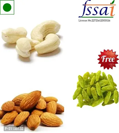 Diwali dry fruits gift box/dry fruits gift hamper,Cashews,Almonds,Raisins(3times;250g)750gm-thumb0