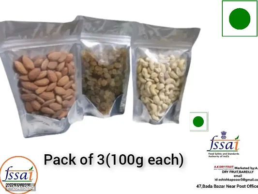 PREMIUM DRY FRUITS PACK OF 3(100g EACH)300Gm