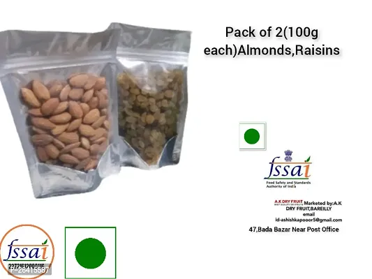 Almonds,Raisins(100g each)200gm