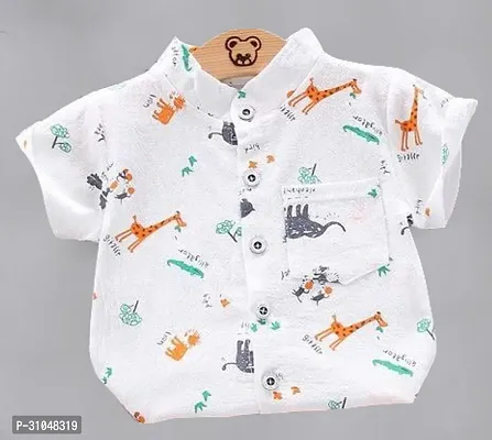 Elegant Cotton Blend Printed Shirts with Shorts For Kids-thumb3