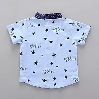 Baby Boys  Baby Girls Casual Shirt Shorts  (Blue)-thumb3