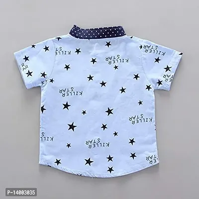 Baby Boys  Baby Girls Casual Shirt Shorts  (Blue)-thumb4