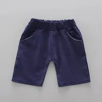 Baby Boys  Baby Girls Casual Shirt Shorts  (Blue)-thumb1