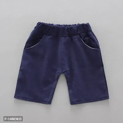Baby Boys  Baby Girls Casual Shirt Shorts  (Blue)-thumb2