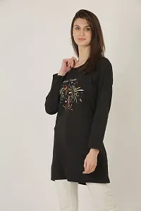 RRAVAYKI Women's Printed Long T-Shirt-thumb2