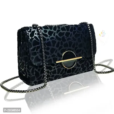 Stylish Printed PU Handbag With Sling Straps For Women-thumb0