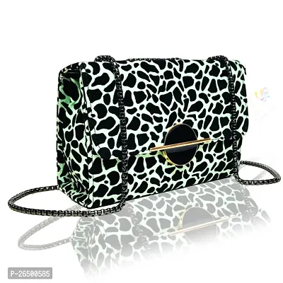 Stylish Printed PU Handbags With Sling Straps For Women