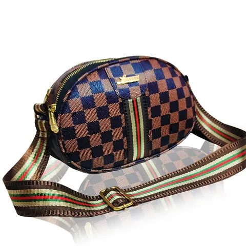 Stylish Checker PU Handbags For Women