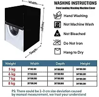 LG, SAMSUNG, Waterproof  Dustproof Washing Machine Cover Front Load  Fully Automatic Suitable for 6 kg, 6.2 kg, 6.5 kg Design-012-thumb3