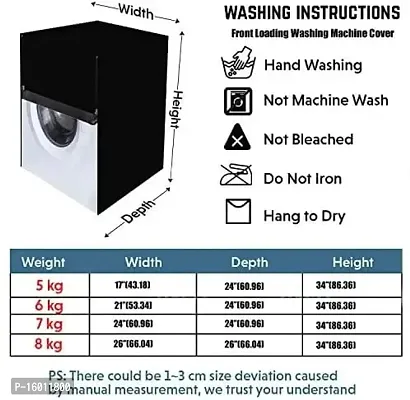 LG, SAMSUNG, Waterproof  Dustproof Washing Machine Cover Front Load  Fully Automatic Suitable for 6 kg, 6.2 kg, 6.5 kg Design-012-thumb4