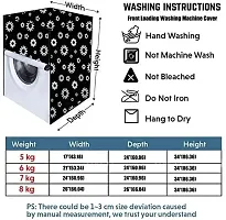 LG, SAMSUNG, Waterproof  Dustproof Washing Machine Cover Front Load  Fully Automatic Suitable for 6 kg, 6.2 kg, 6.5 kg Design-011-thumb2