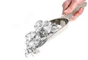 King International Stainless Steel Ice Scoop, Silver-thumb2