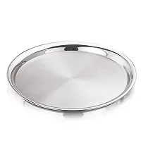 King International 100% Stainless Steel Quarter Plate, Set of 4 Mess Trays Great for Camping, Kids Lunch and Dinner or Every Day Use, 18.5 cm-thumb2