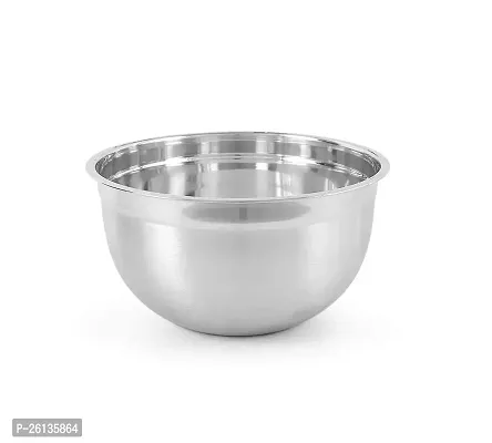 King International Stainless Steel Elegant Bowl, 30 cm, Silver
