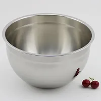 King International Stainless Steel German Bowls, 24 cm, Silver, 2 Piece-thumb1