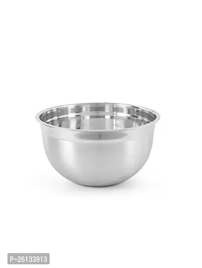 King International Stainless Steel Deep German Bowl, 24 cm, Silver-thumb0