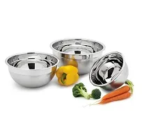 King International Stainless Steel Deep German Bowl, 24 cm, Silver-thumb2