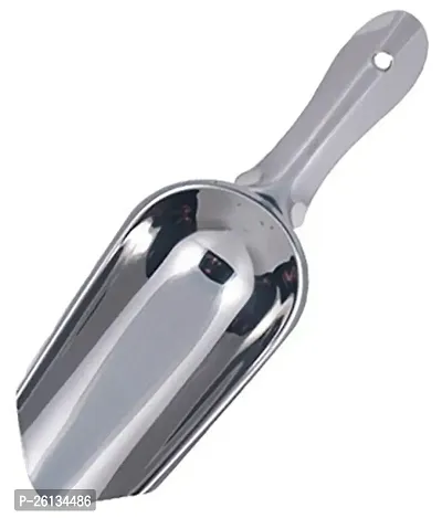 King International Stainless Steel Ice Scoop, Silver