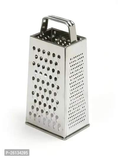 Tulsi 18/10 Steel King Traders Carrot Grater and Slicer, 4.5 in, Silver