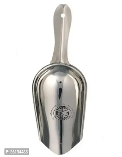 King International Stainless Steel Ice Scoop, Silver-thumb4