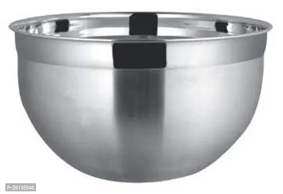 King International Stainless Steel Elegent Bowl,Steel Deep German Bowl,26 cm