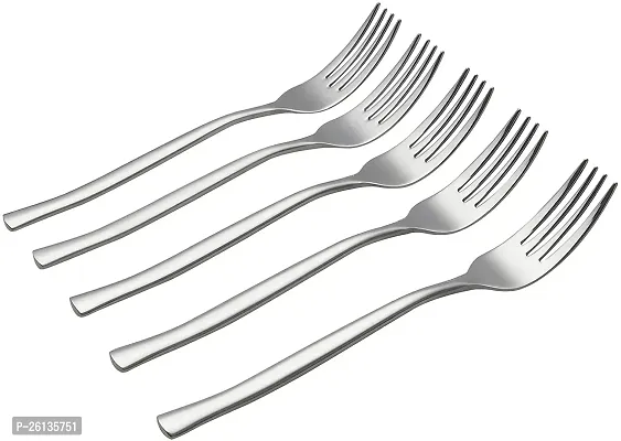 King International Stainless Steel Fork Set, Fork Set of 6, 16 cm, Mirror Polish, Steel Forks Set, Tablefork, Salad Fork, Dinner Fork Set for Home, Kitchen, Restaurant-thumb4