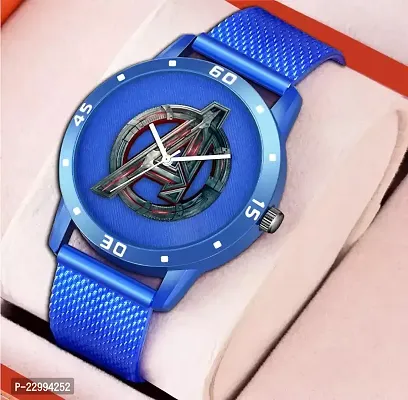 Stylish Blue Silicone Analog Watch For Men
