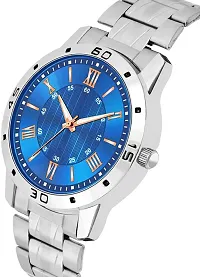 Stylish Blue Metal Analog Watch For Men-thumb2