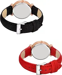 Stylish Women Genuine Leather Analog Watch Pack of 2-thumb1