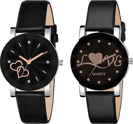 Stylish Fancy Synthetic Analog Watches For Women Pack Of 2