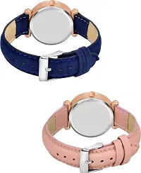 Stylish Women Genuine Leather Analog Watch Pack of 2-thumb1