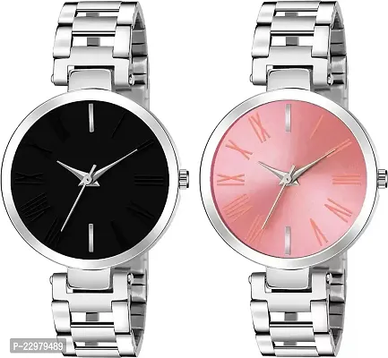 Stylish Women Metal Analog Watch Pack of 2