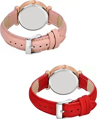 Stylish Women Genuine Leather Analog Watch Pack of 2-thumb1