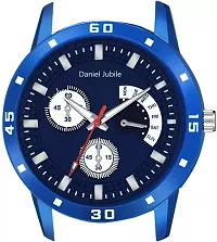 Stylish Blue Silicone Analog Watch For Men-thumb2