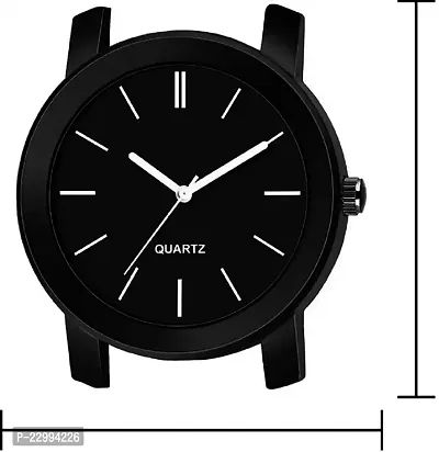 Stylish Black Metal Analog Watch For Men-thumb3