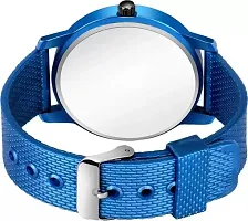 Stylish Blue Silicone Analog Watch For Men-thumb1